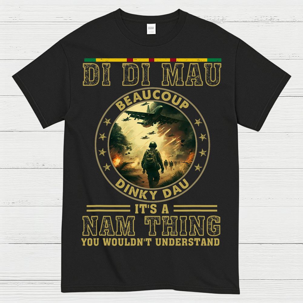 Di Di Mau Beaucoup Dinky Dau Vietnam Veteran T-Shirt