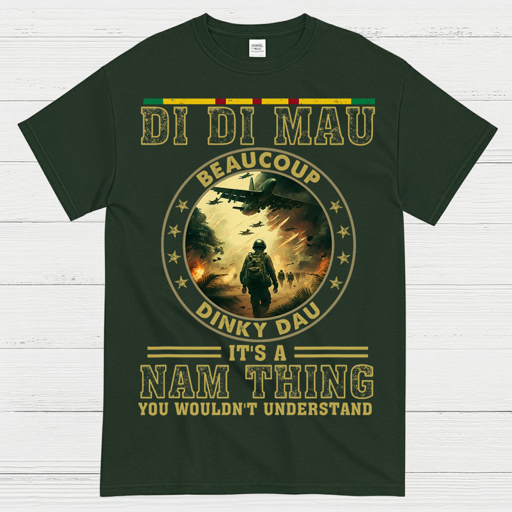 Di Di Mau Beaucoup Dinky Dau Vietnam Veteran T-Shirt