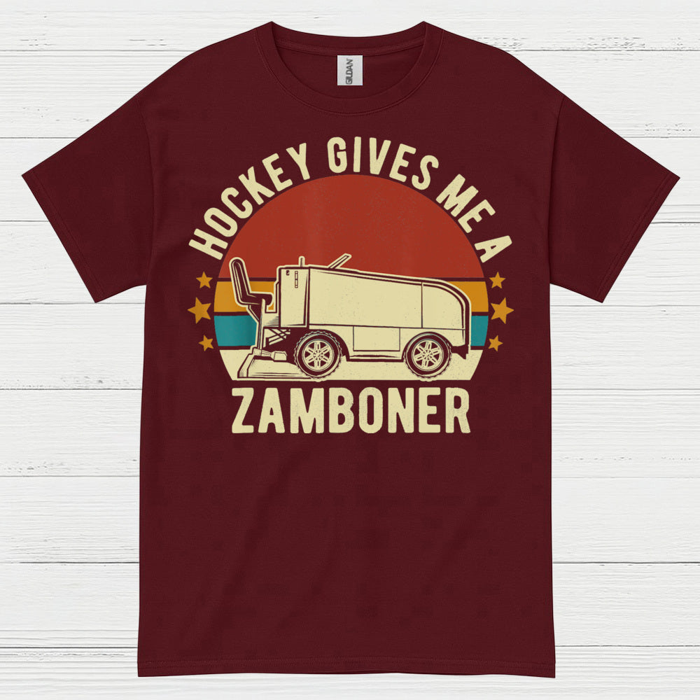 Hockey Gives Me A Zamboner Funny Hockey T-Shirt