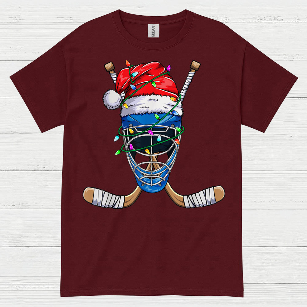 Hockey Goalie Christmas Lights T-Shirt