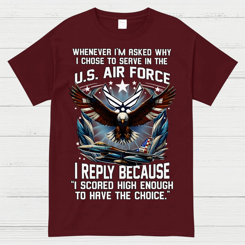 US Air Force Veteran Scored High Enough T-Shirt