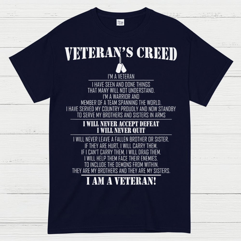 Veteran’s Creed I Am A Veteran T-Shirt