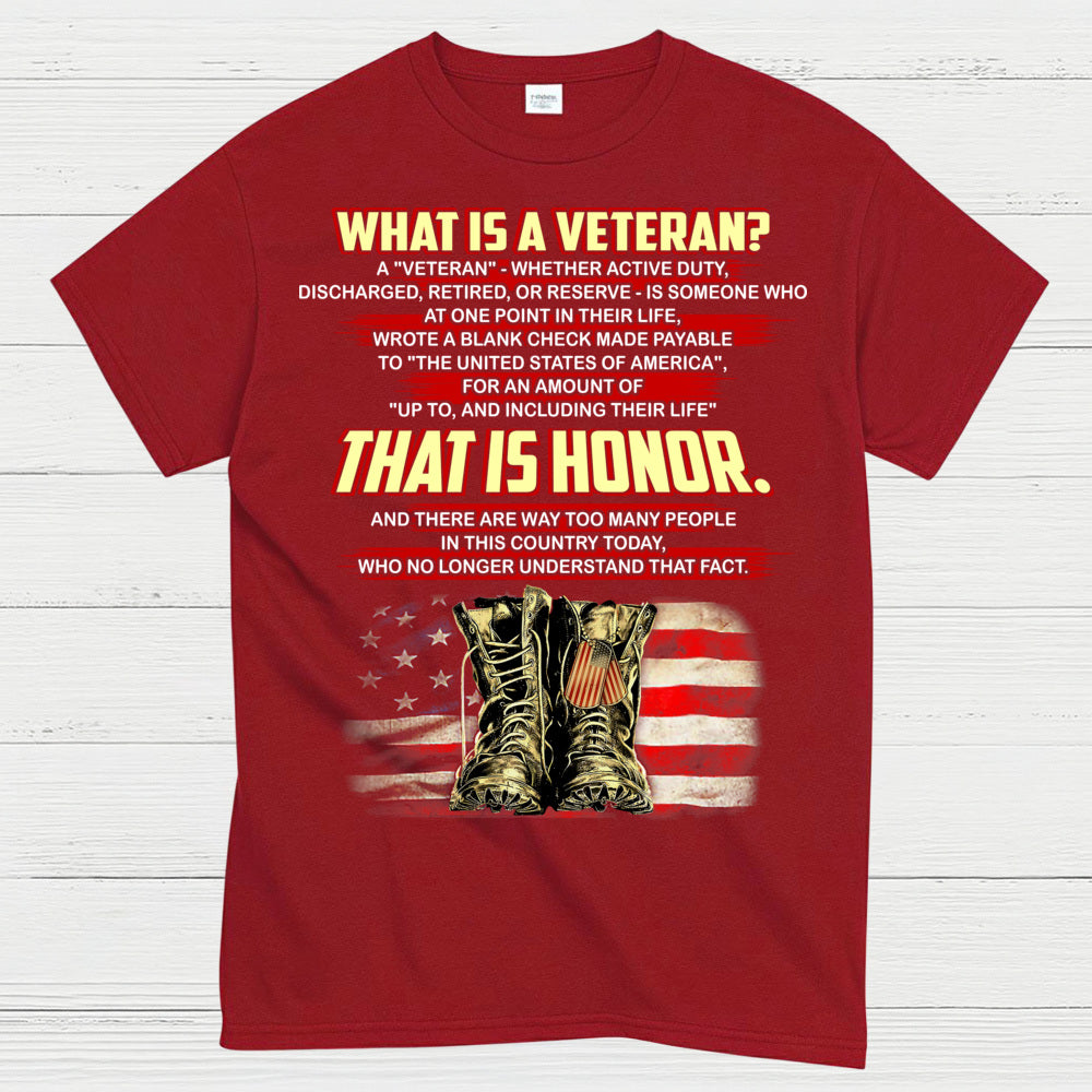 What Is A Veteran That Is Honor T-Shirt
