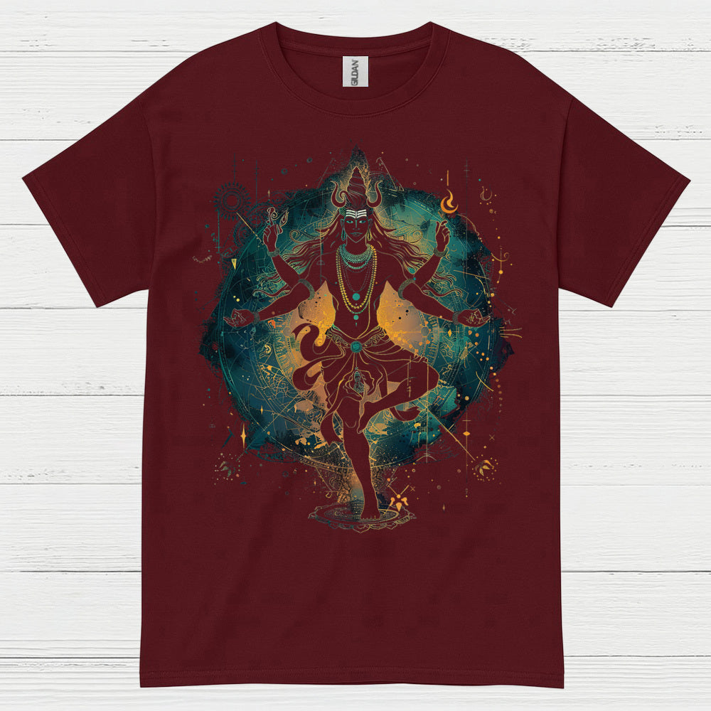 Cosmic Shiva Meditation Art T Shirt
