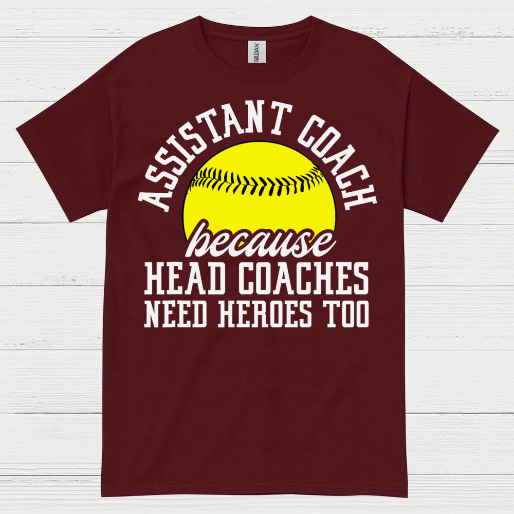 Assistant Coach Softball Hero T Shirt