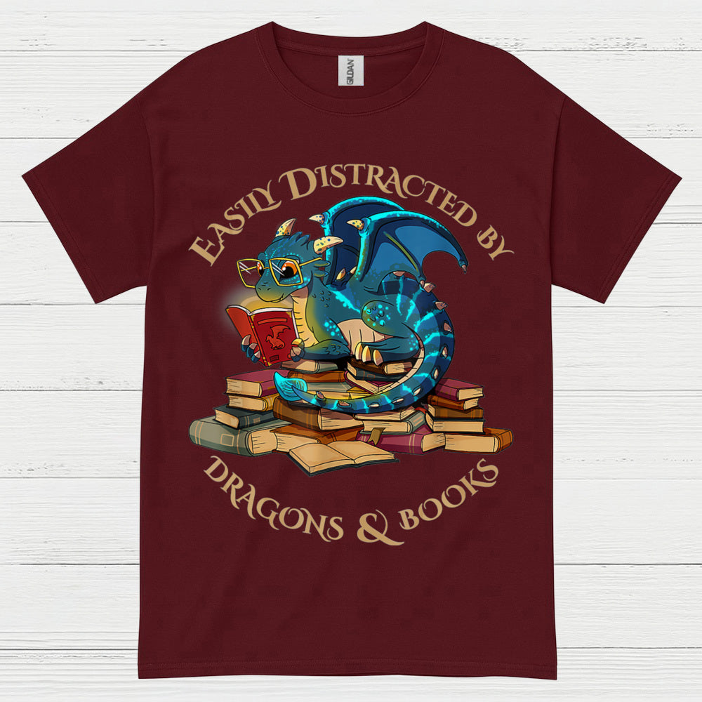 Dragons And Books T Shirt