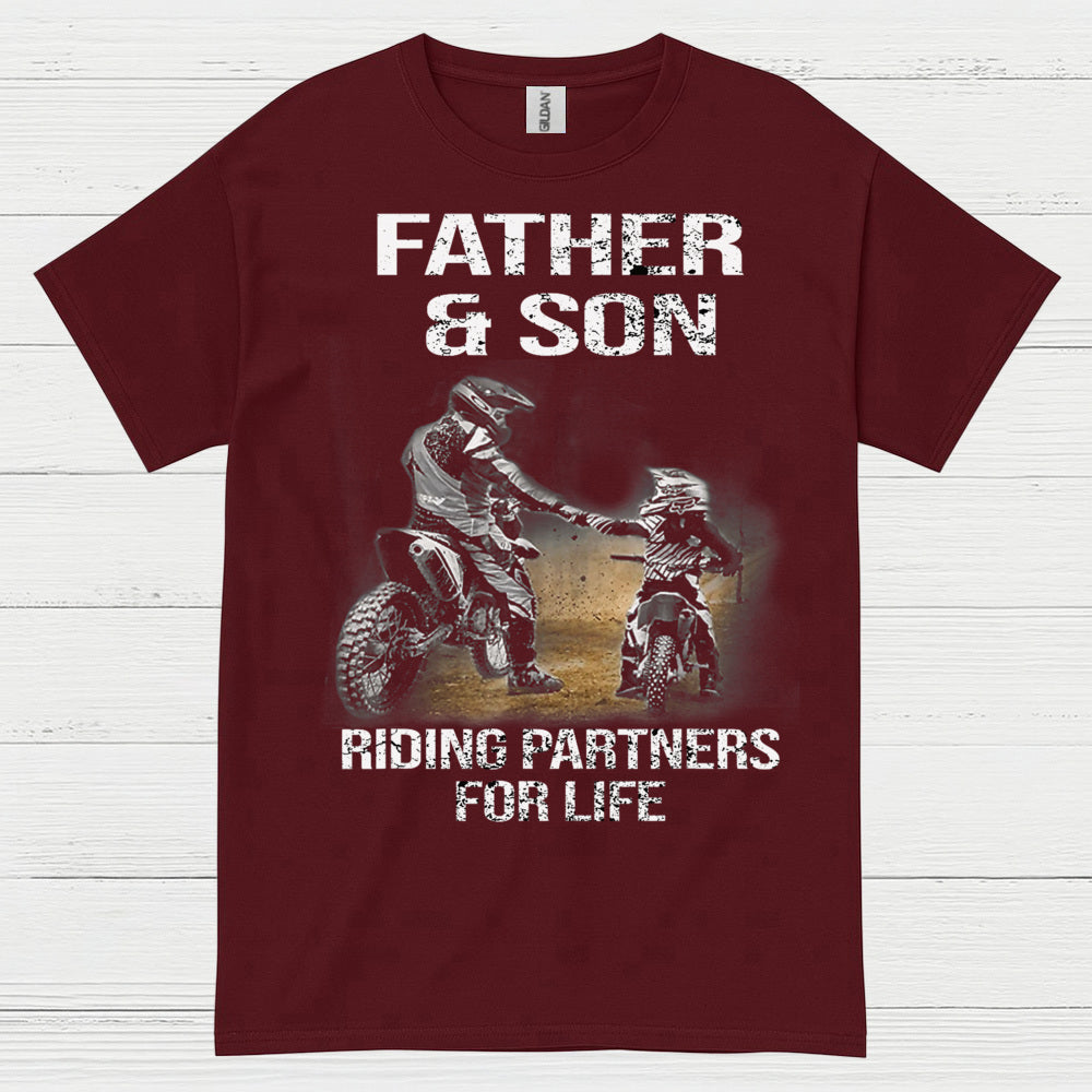Father And Son Riding Partners For Life T Shirt