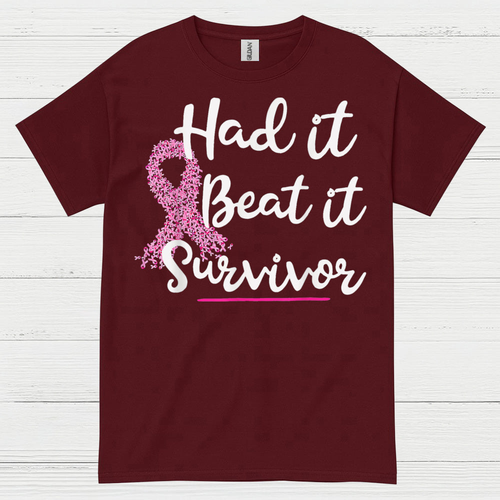 Had It Beat It Survivor Breast Cancer T Shirt