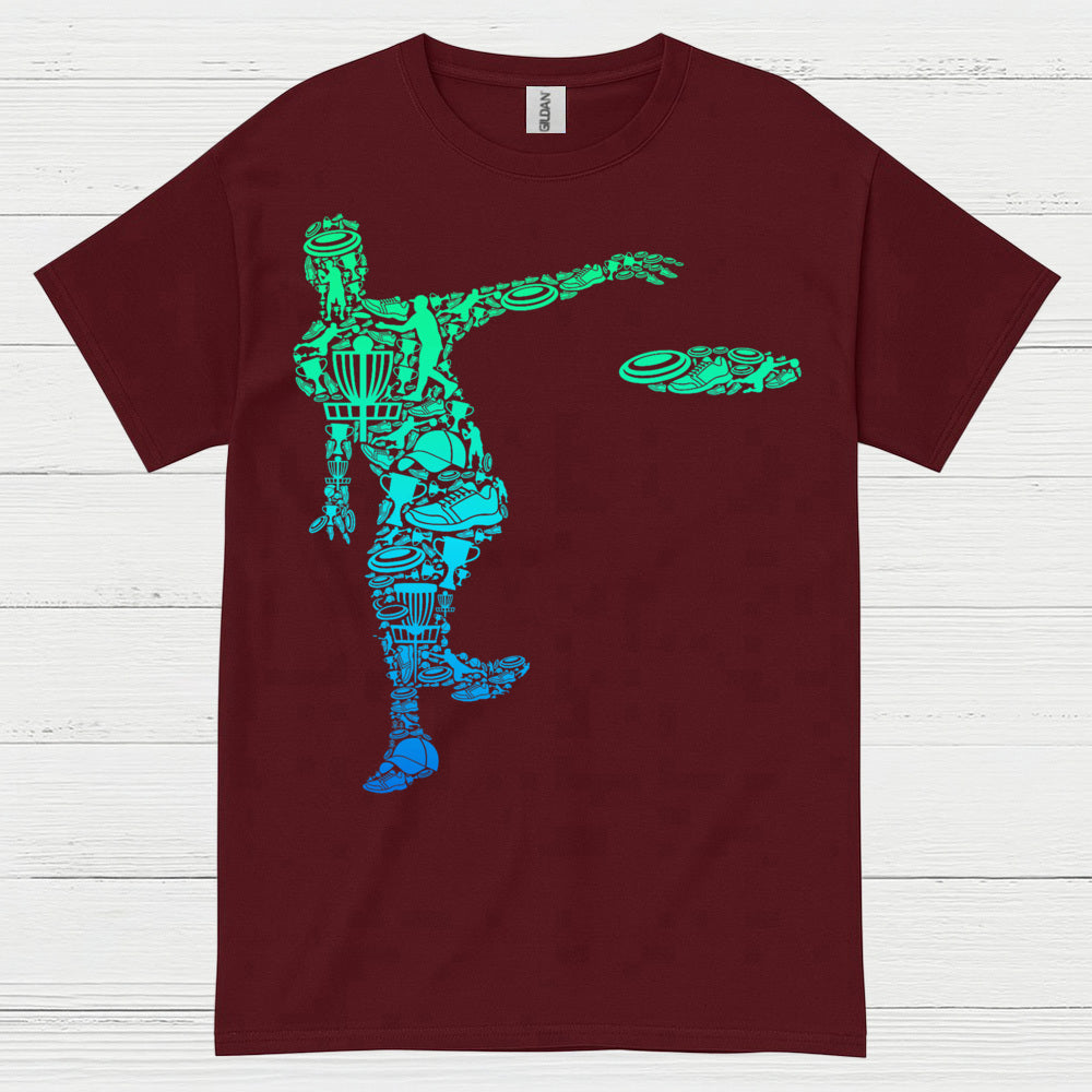 Disc Golf Throw Motion Graphic T Shirt