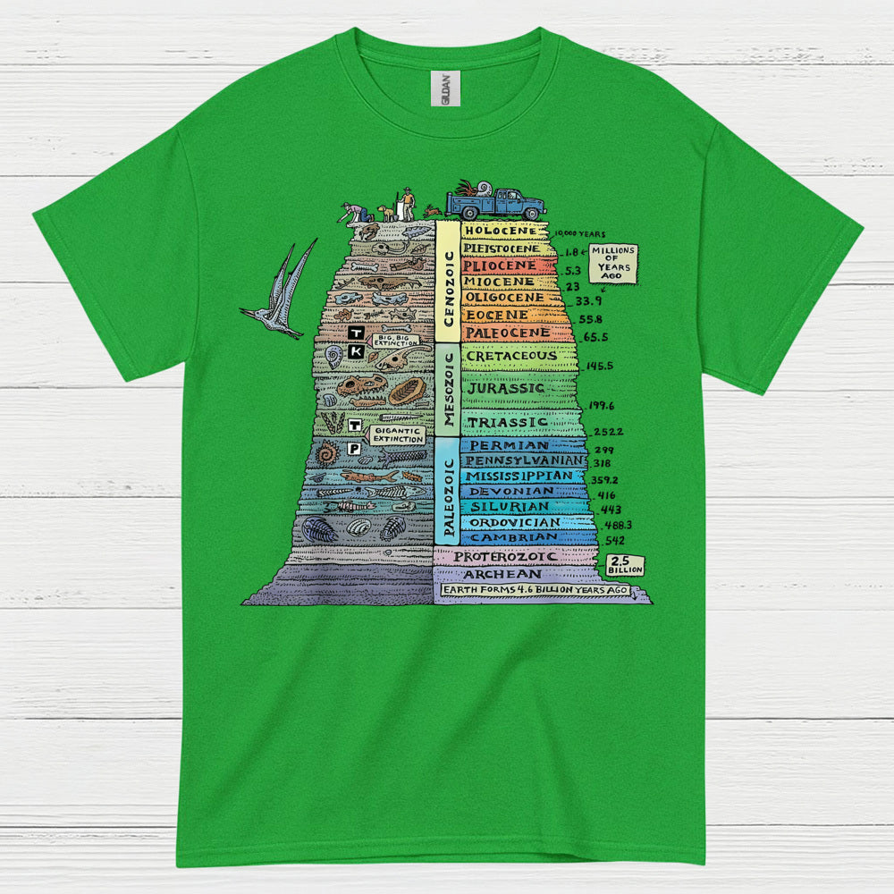 Geologic Time Scale Science T Shirt