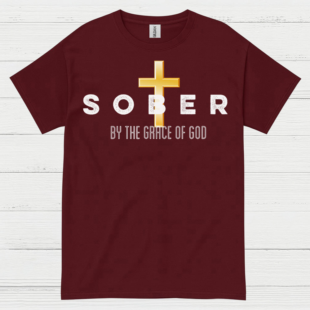 Sober By The Grace Of God T Shirt