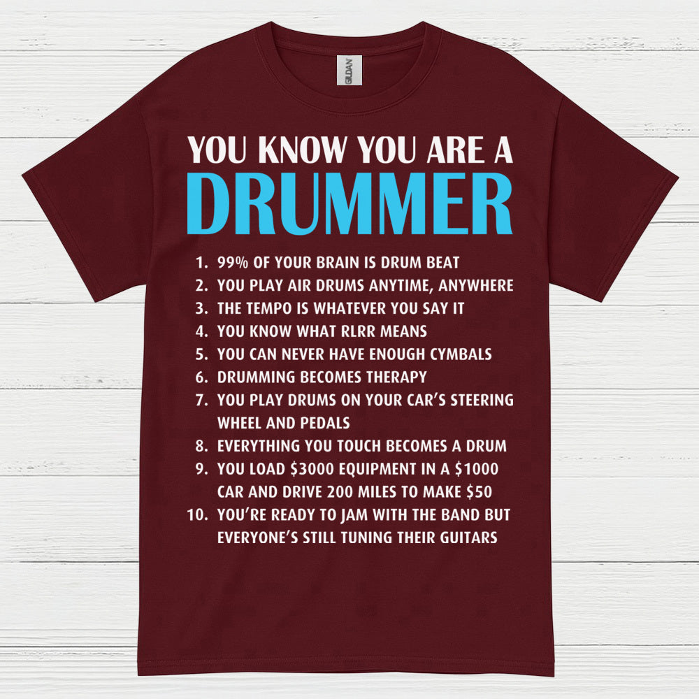 Living The Beat Drummer T Shirt
