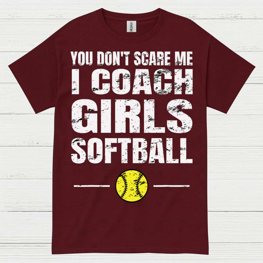 I Coach Girls Softball T Shirt