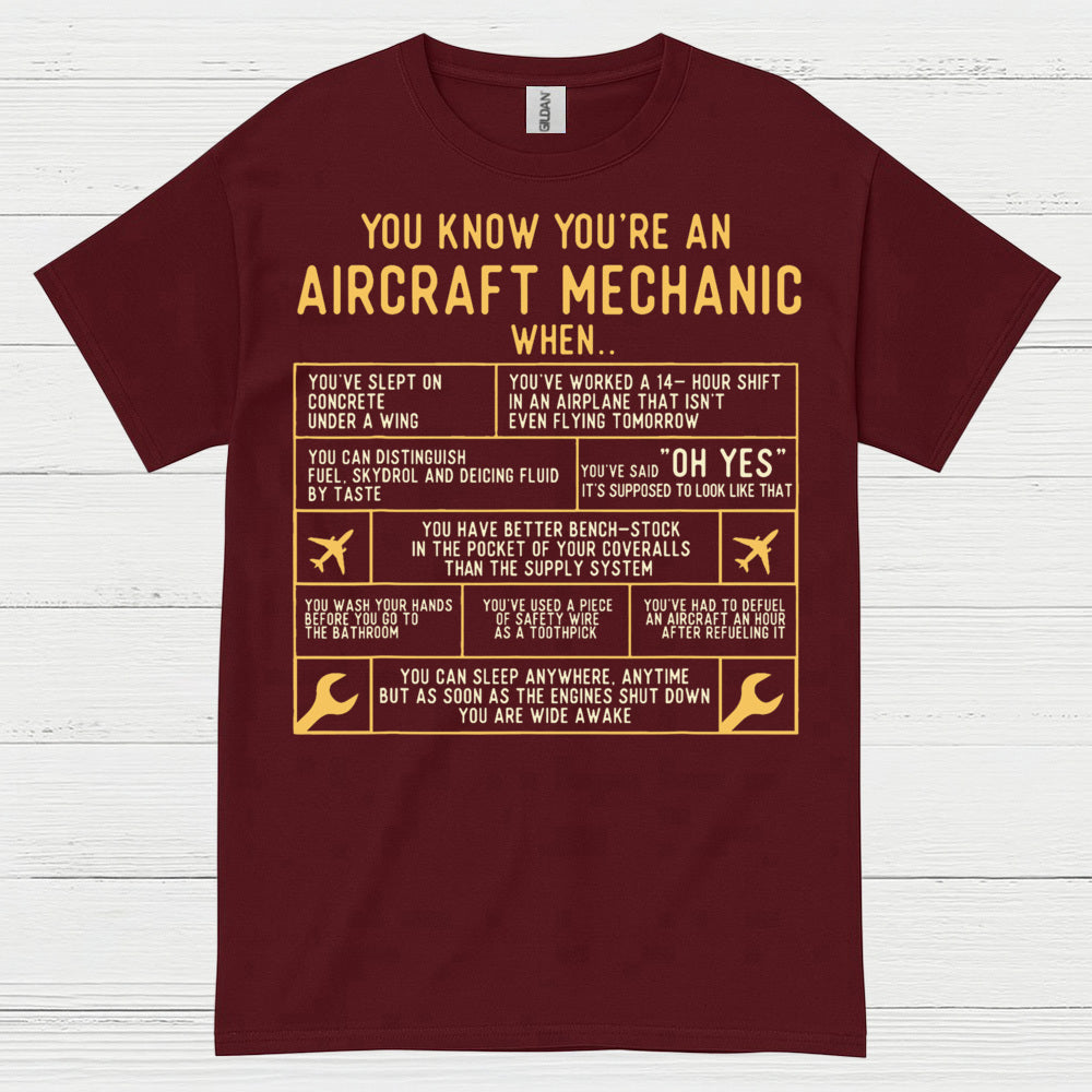Aircraft Mechanic Humor Quote T Shirt