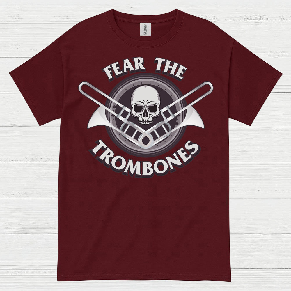 Fear The Trombones Skull T Shirt