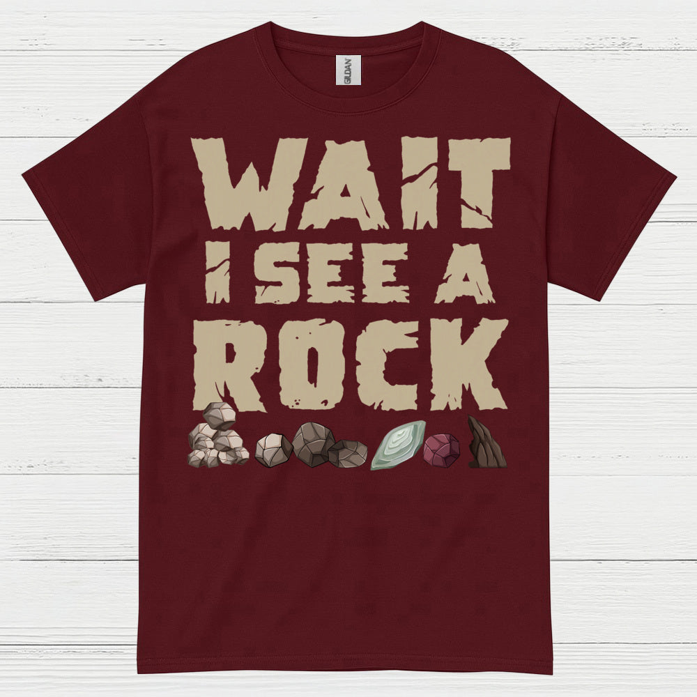 Wait I See A Rock Rock Collector T Shirt