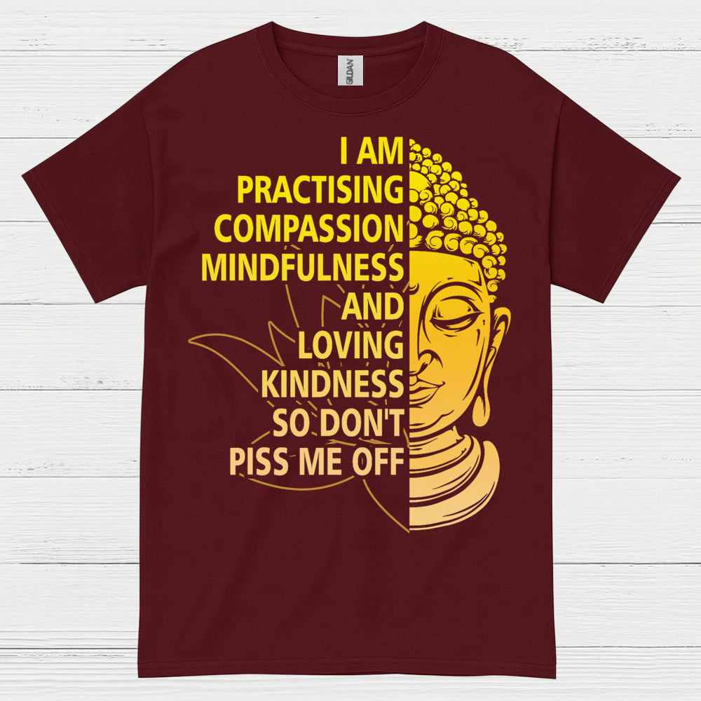 Practicing Compassion Mindfulness Buddha T Shirt