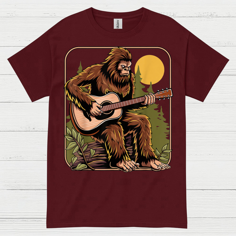 Bigfoot Guitar Player T Shirt