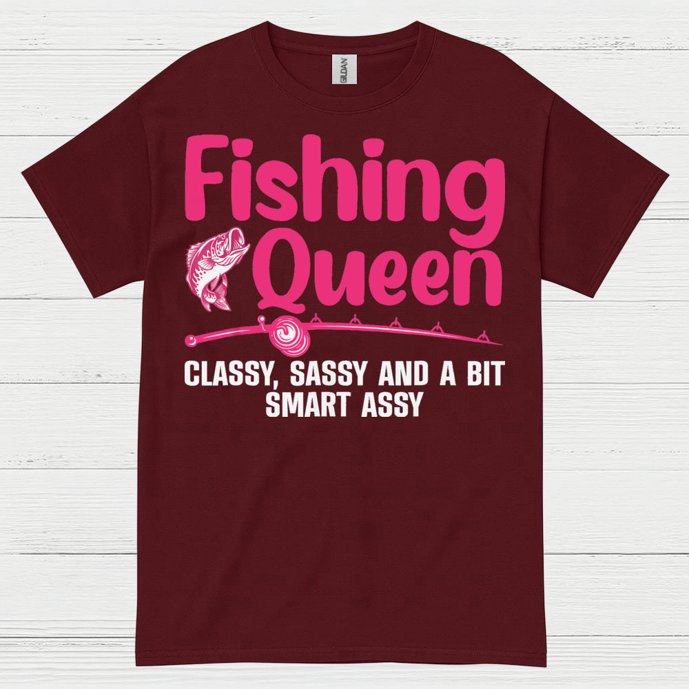 Fishing Queen Funny T Shirt