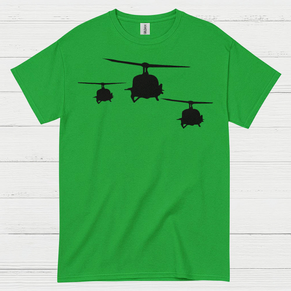 Military Helicopter Formation Aviation T Shirt