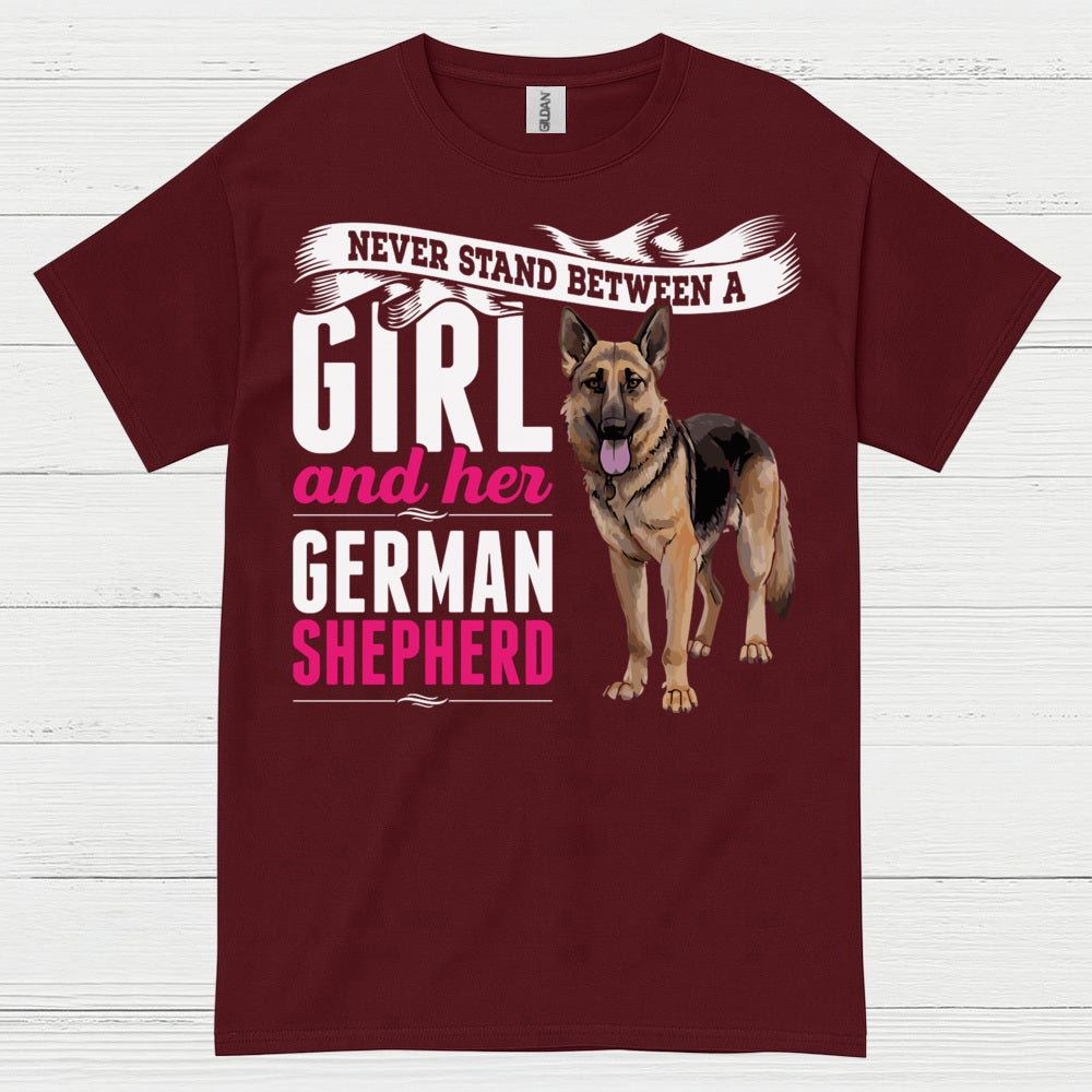 Never Stand Girl Shepherd T Shirt