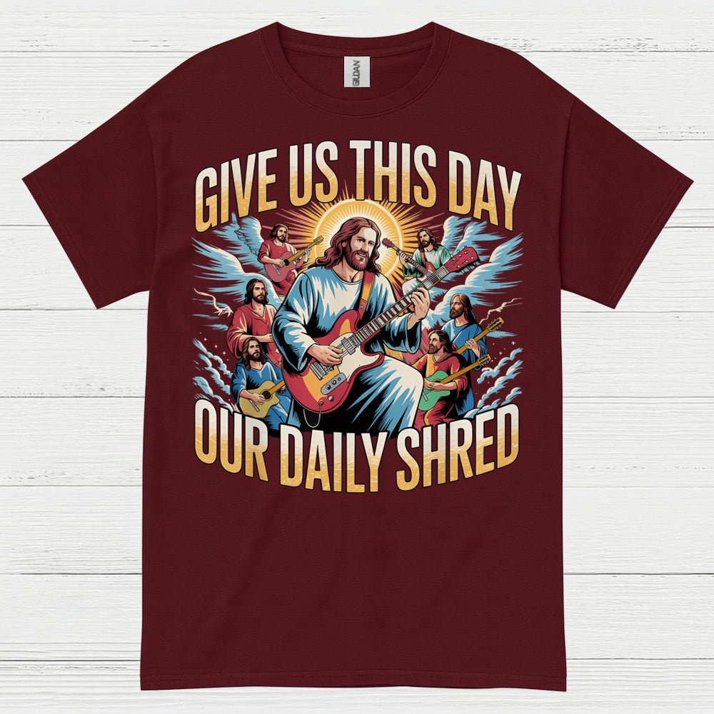 Give Us This Day Jesus Guitar T Shirt