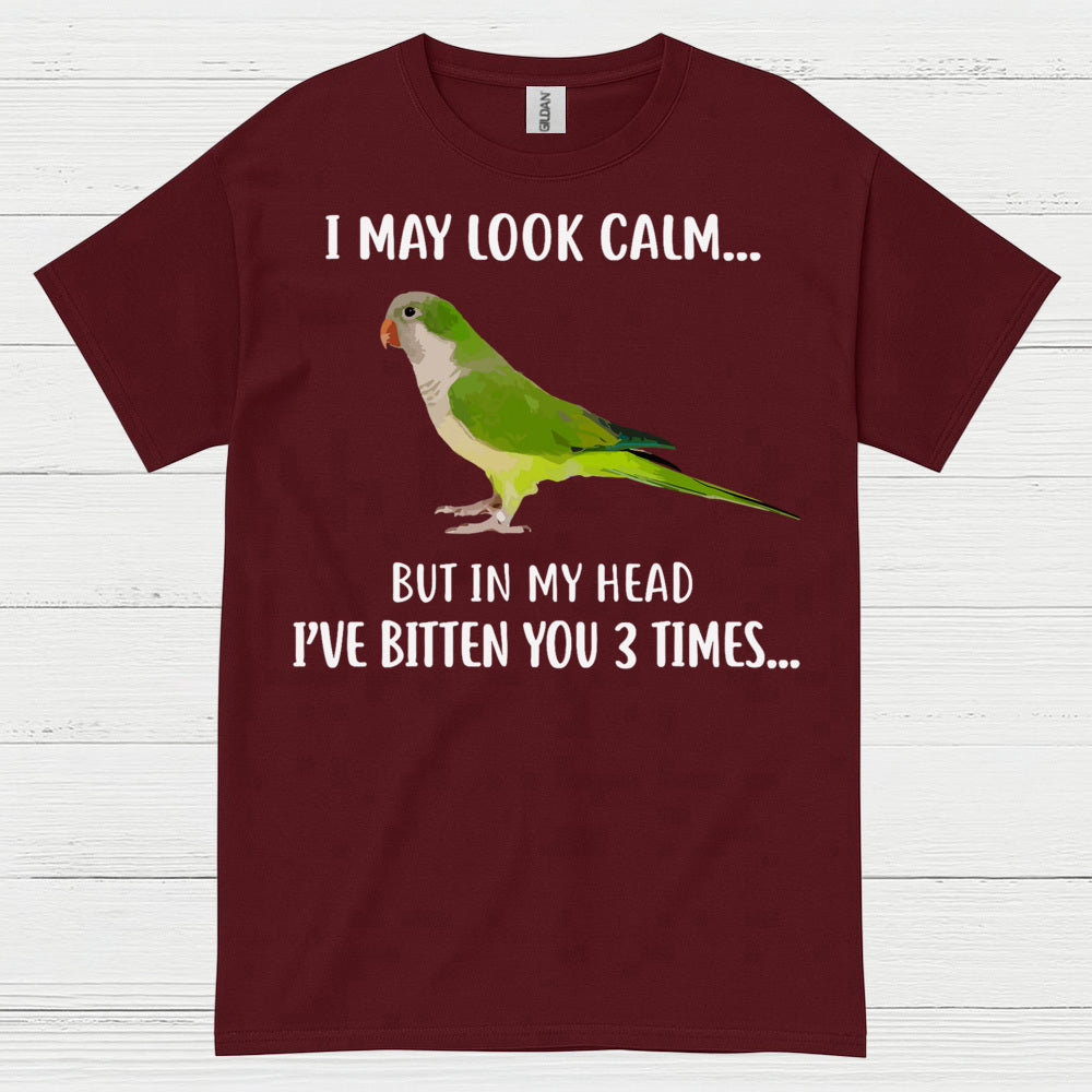 Funny Calm But Dangerous Parrot T Shirt
