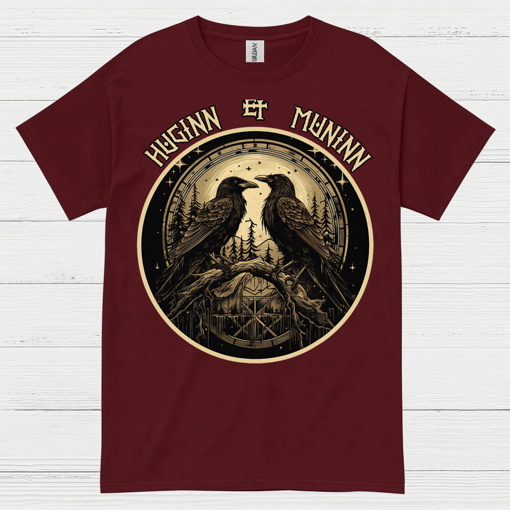 Huginn And Muninn Raven T Shirt