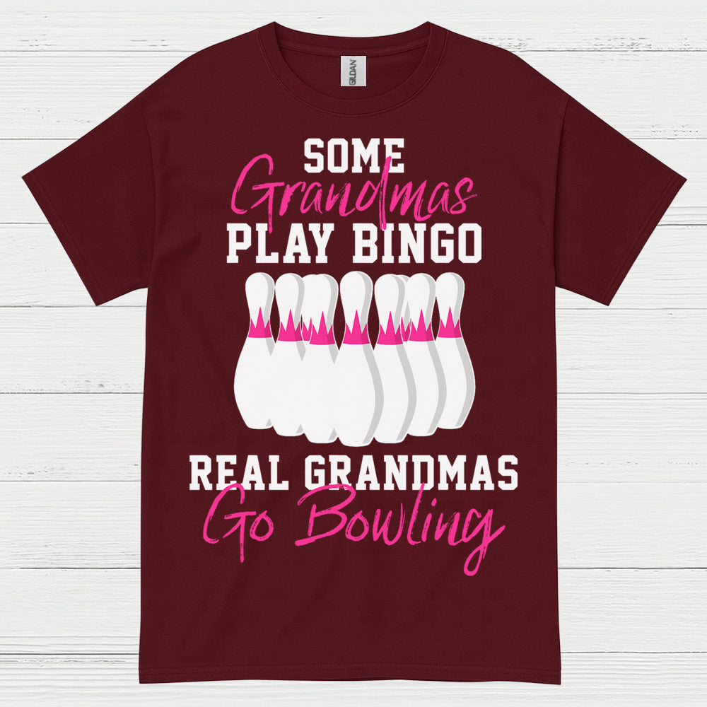 Real Grandmas Go Bowling Funny T Shirt
