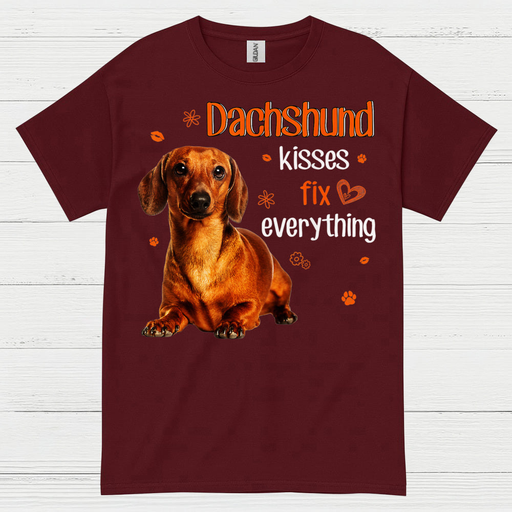 Dachshund Kisses Fix Everything T Shirt