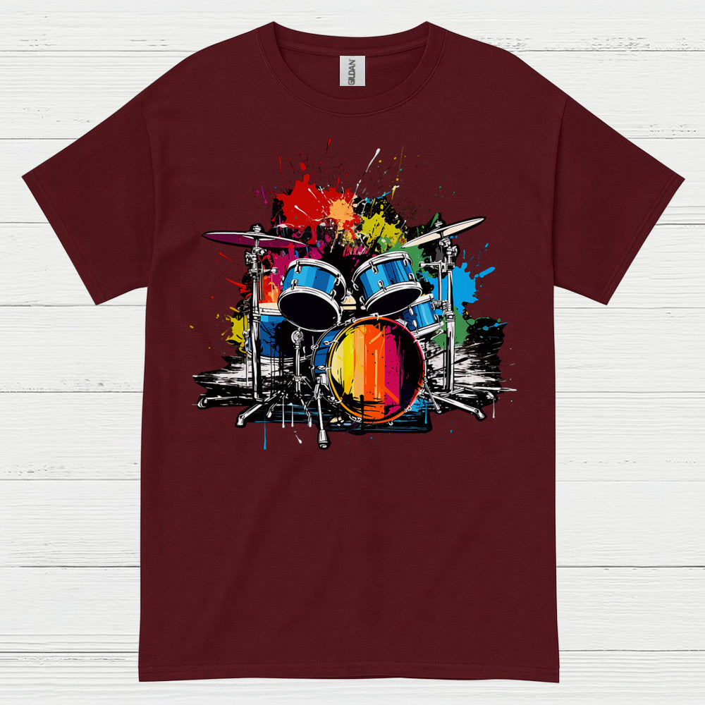 Color Splash Drums T Shirt