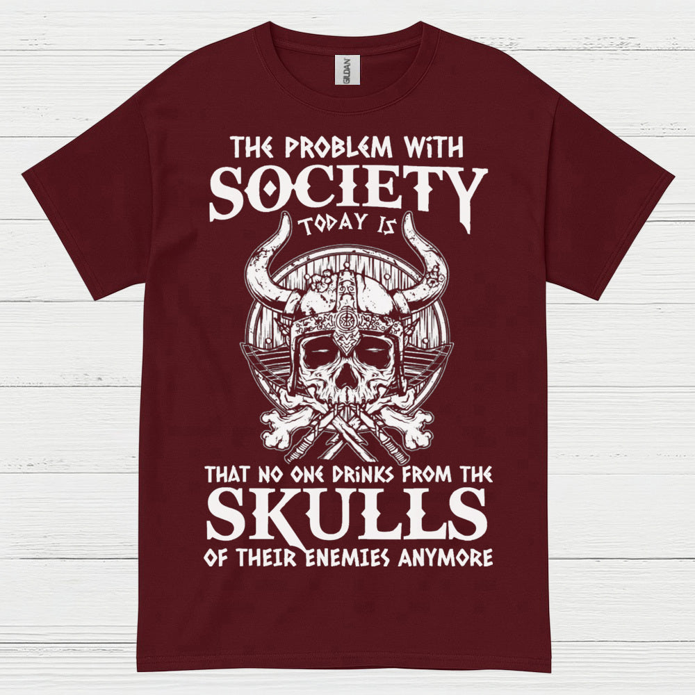 Skulls of Their Enemies Viking T Shirt