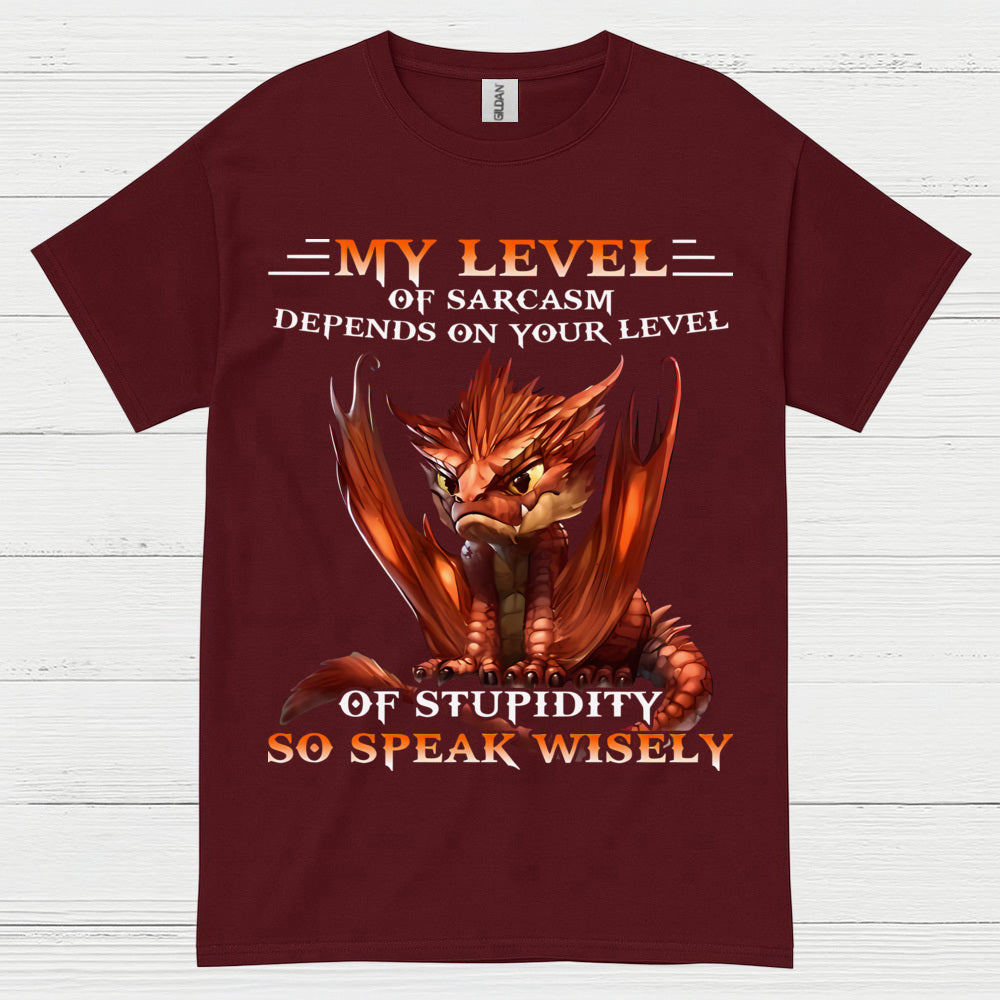 My Level Of Sarcasm Depends On Your Level Of Stupidity T Shirt
