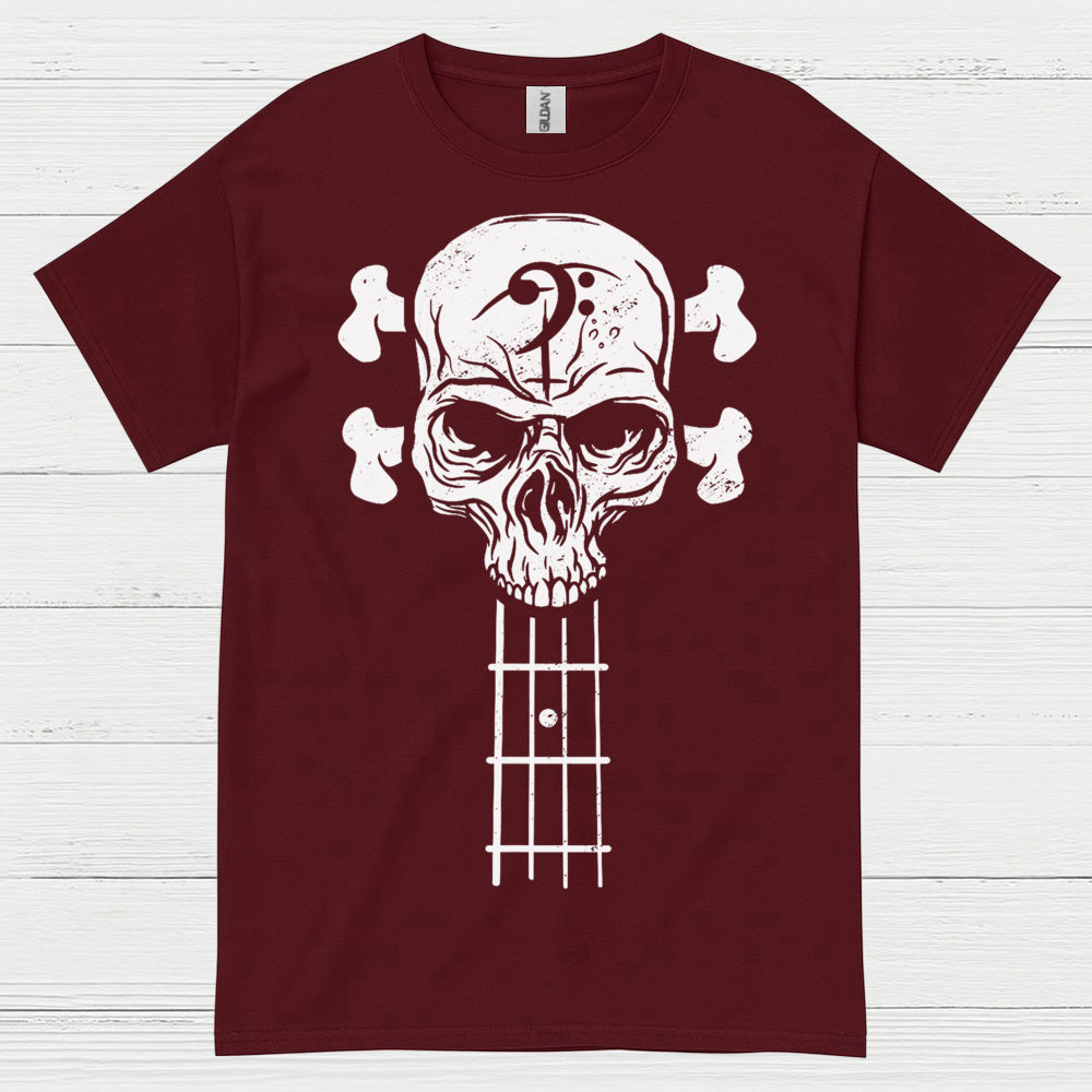 Bass Skull Guitar T Shirt