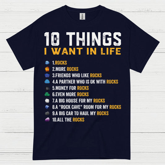 10 Things I Want In Life Rock T Shirt