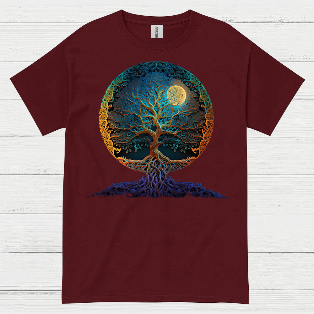 Tree Of Life Moon Art T Shirt