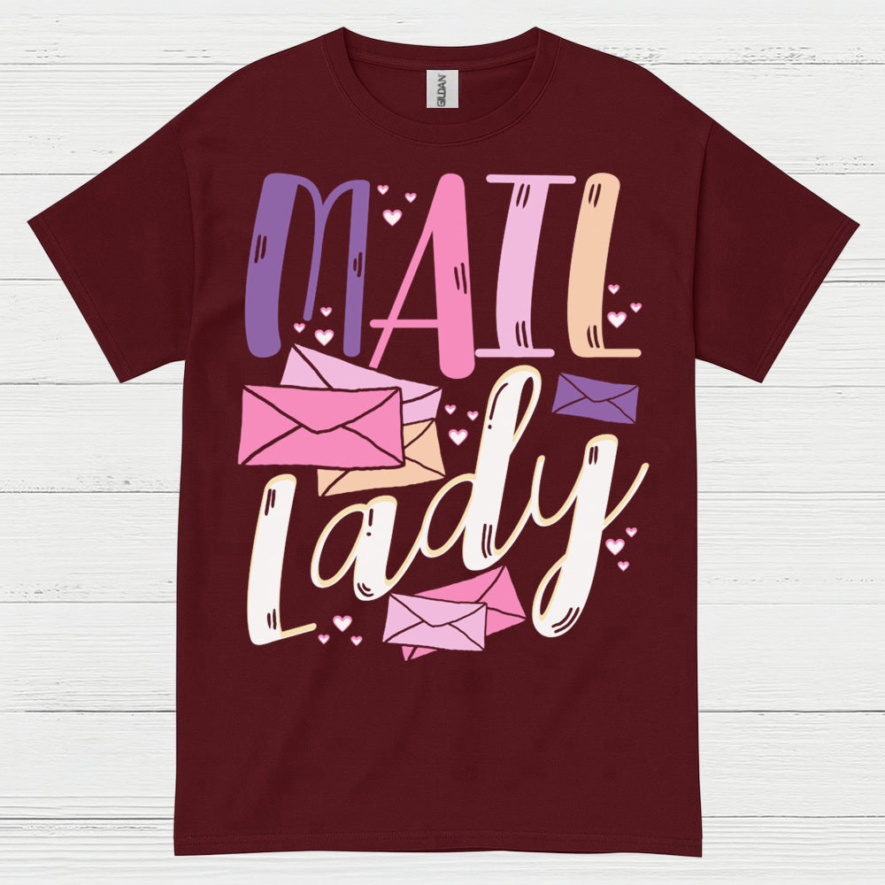 Mail Lady Cute Postal T Shirt