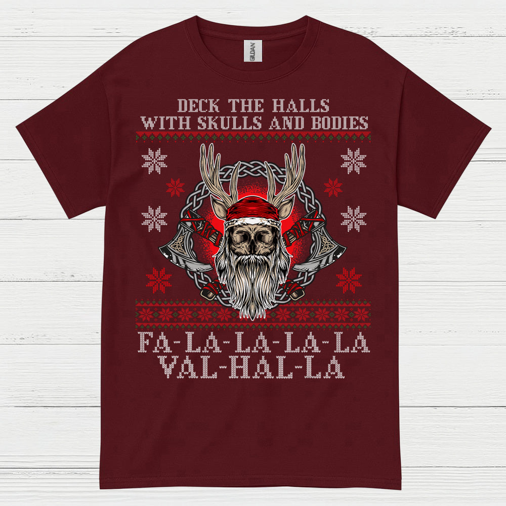 Valhalla Viking Christmas T Shirt