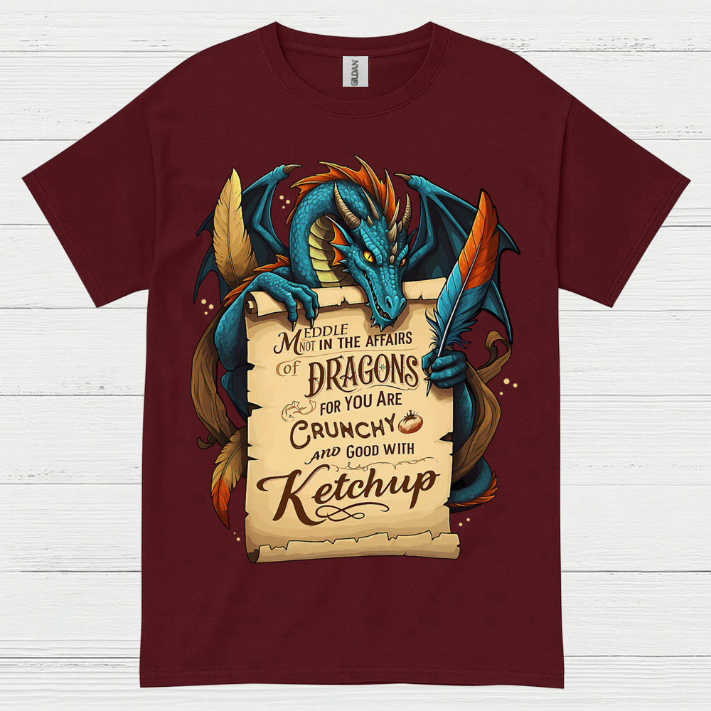 Crunchy With Ketchup Dragon T Shirt