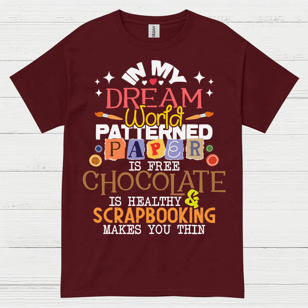 In My Dream World Patterned Paper Scrapbooking T Shirt