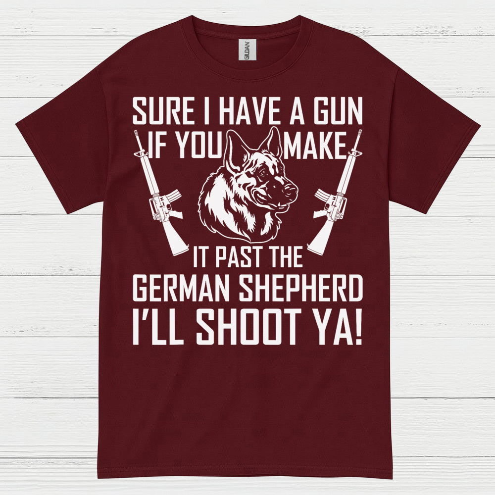German Shepherd Protection Humor Dog Lover T Shirt