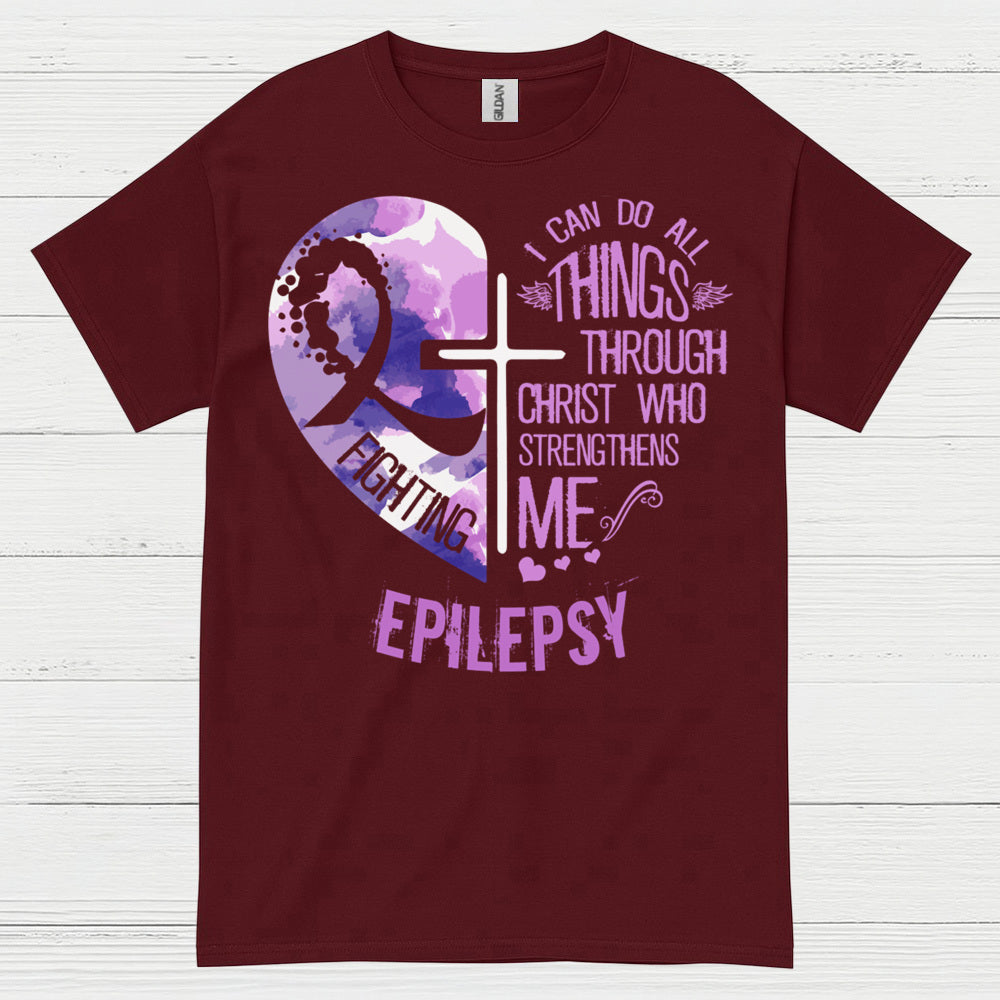 Faith Strength Epilepsy Warrior T Shirt