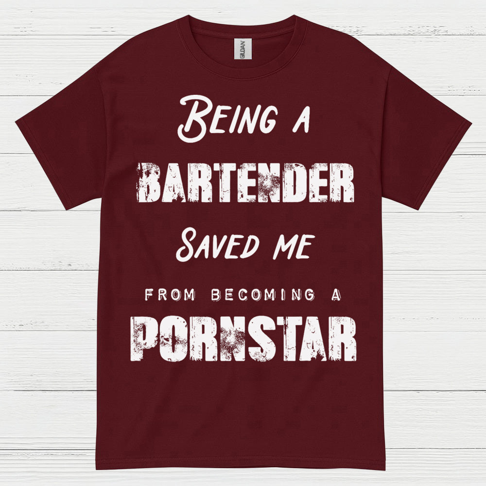 Being A Bartender Saved Me Humor T Shirt