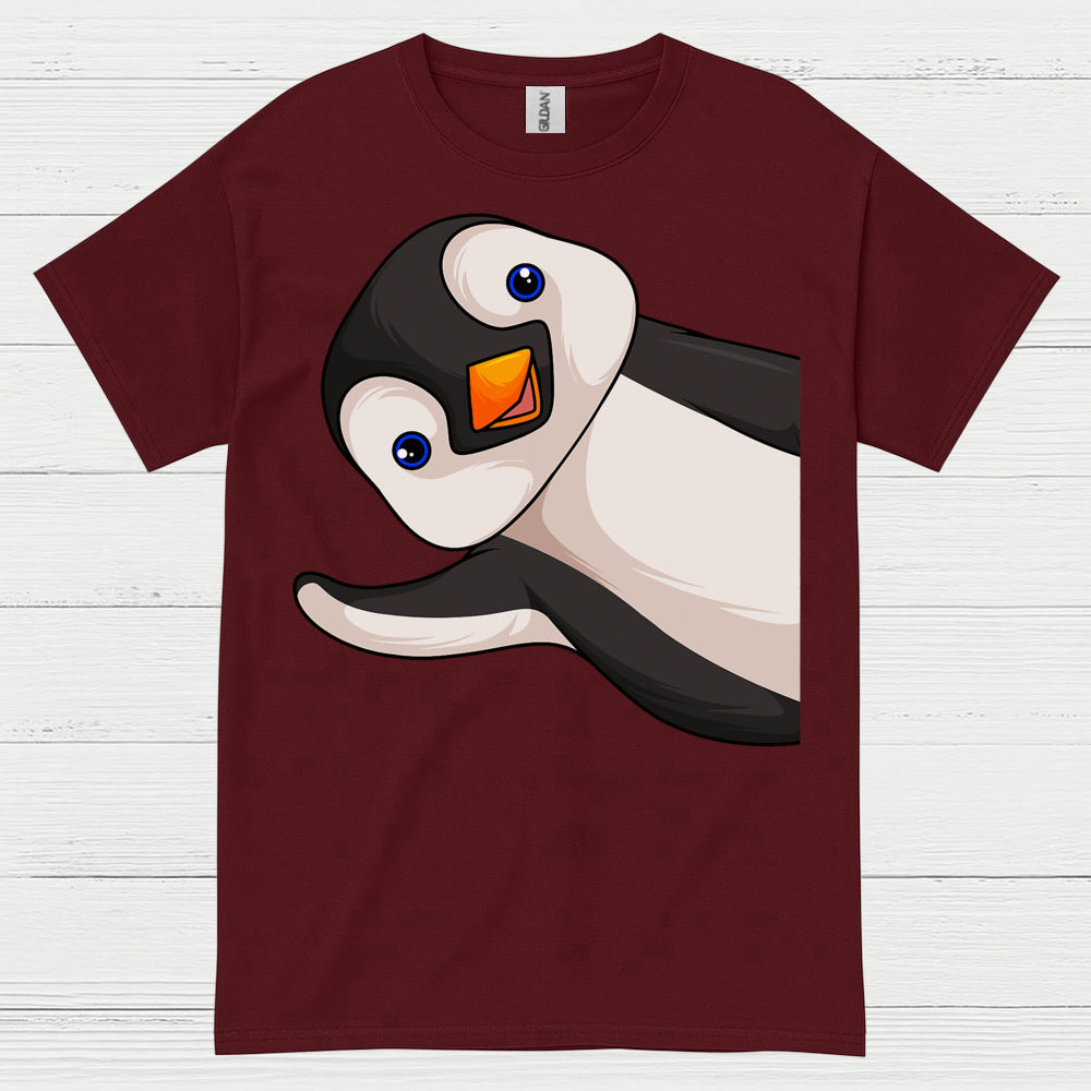 Peekaboo Penguin Cute Graphic T Shirt
