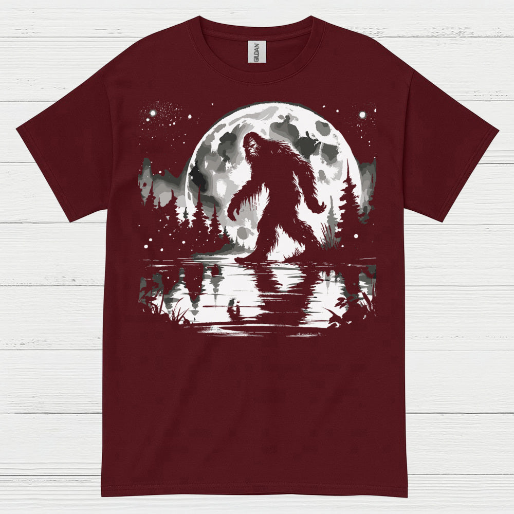 Moonlight Bigfoot Forest T Shirt