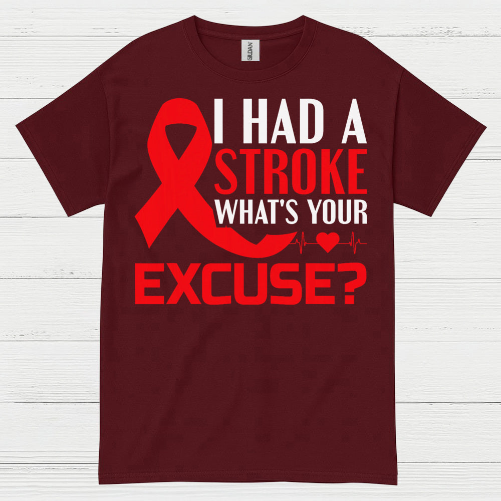 I Had A Stroke Whats Your Excuse Awareness T Shirt