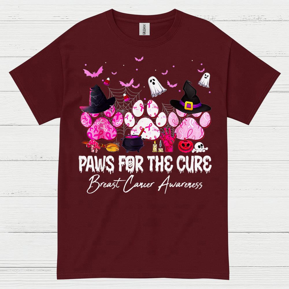 Paws For The Cure Breast Cancer T Shirt
