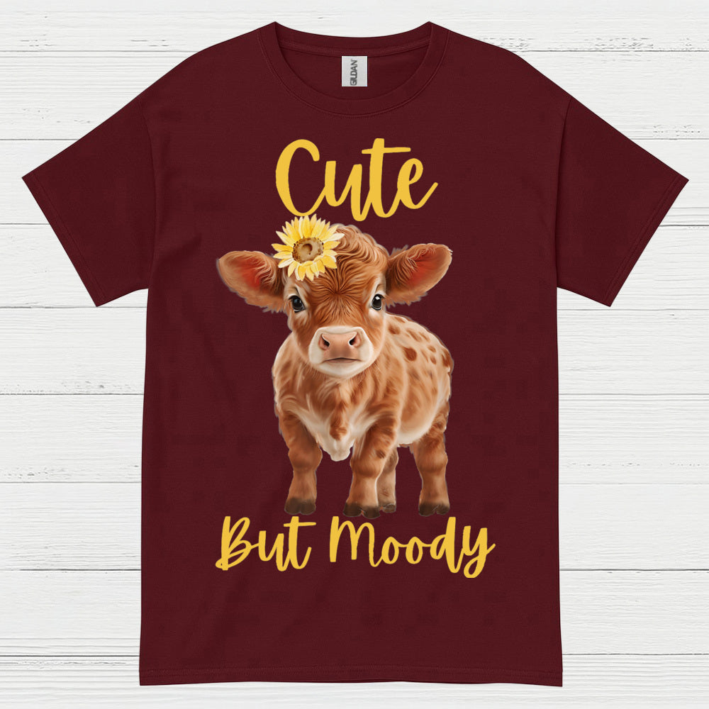Cute But Moody Cow T Shirt