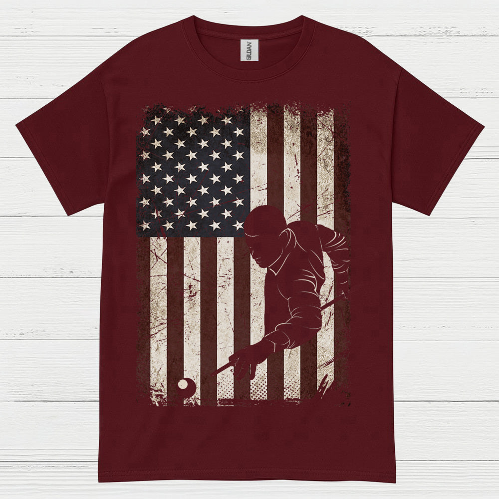 American Pool Player Patriotic T Shirt
