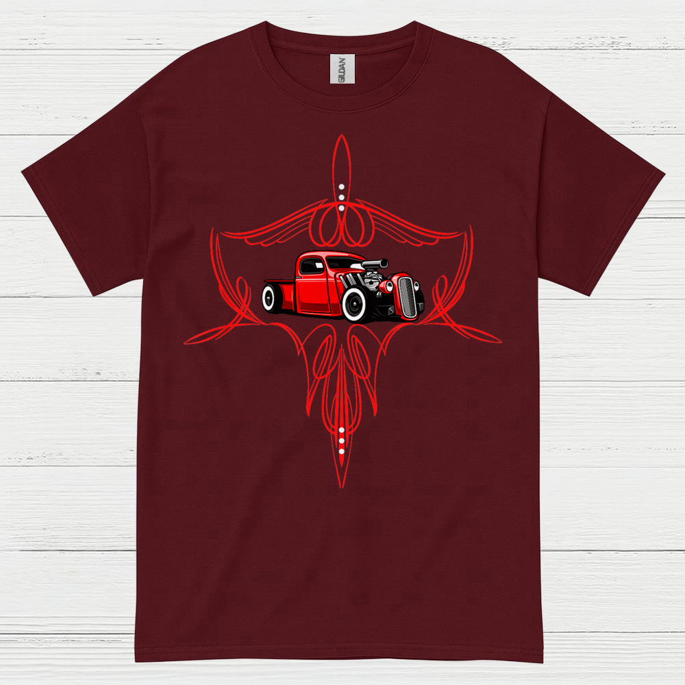 Classic Pinstripe Hot Rod T Shirt